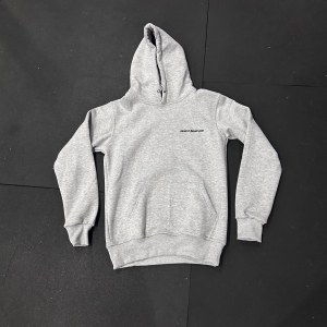 Grey hoodie - black logo 