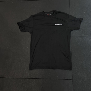 Black T-Shirt - white logo 